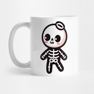 Preppy Skeleton Kawaii Mug